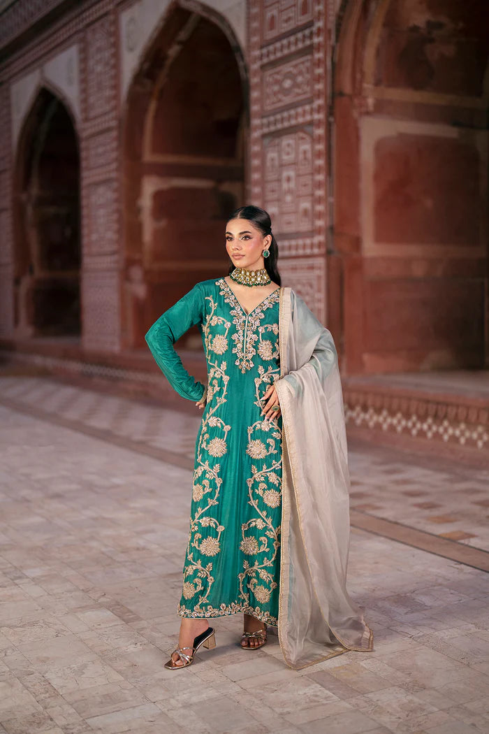Green Raw Silk